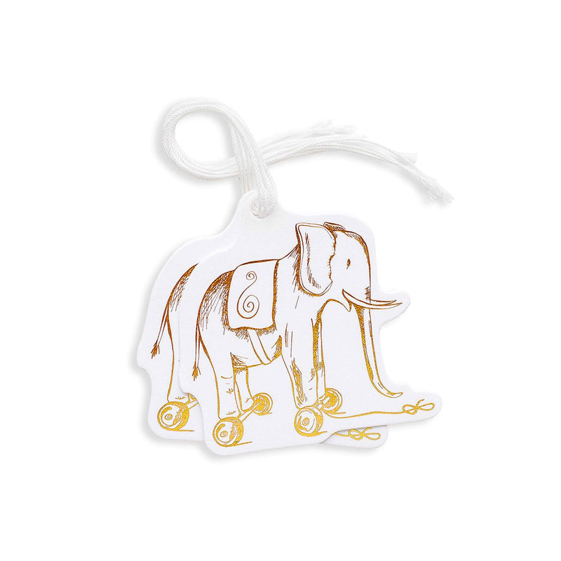 Toy Elephant Die Cut Gift Tag Set