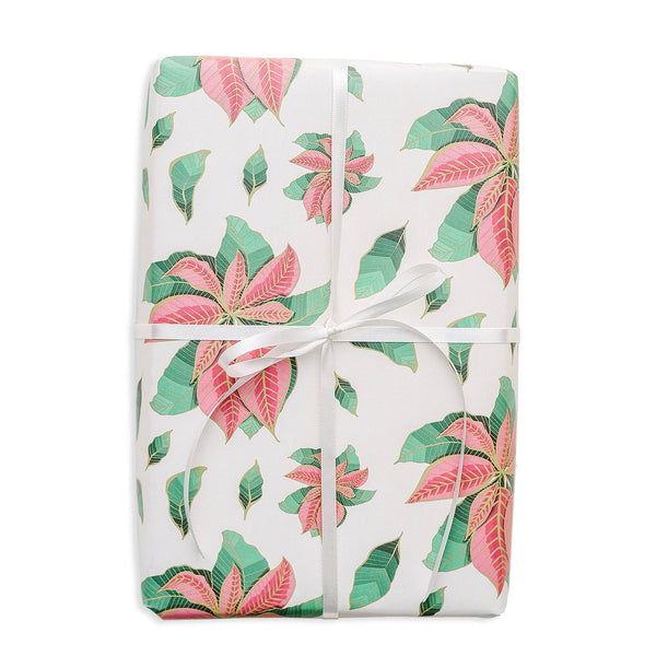 Nouveau Poinsettia Gift Wrap