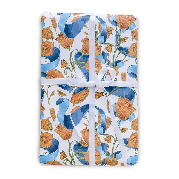 Poppies & Ribbon Gift Wrap