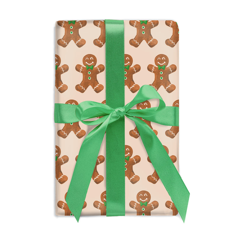 Gingerbread Man Wrapping Paper Sheets