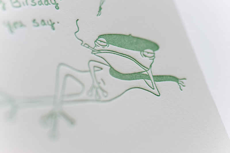 François le Frog Says "Appy Birsday"