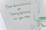 François le Frog Says "Appy Birsday"