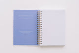 White + Periwinkle Octopus Toile Spiral Notebook