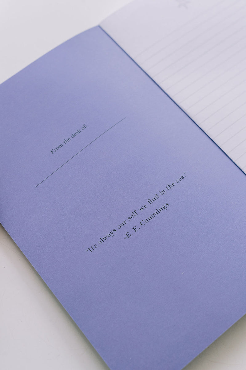 Periwinkle Underwater Ball Softcover Notebook