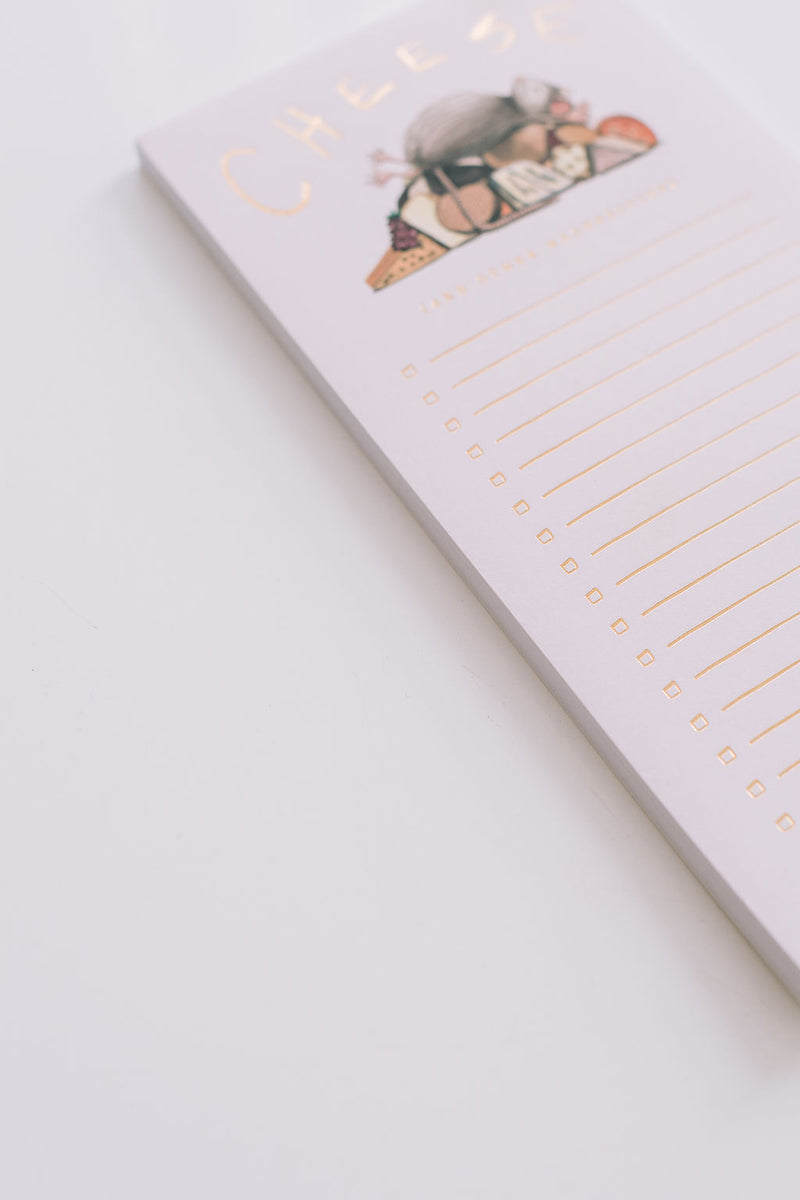 Cheese + Necessities Notepad
