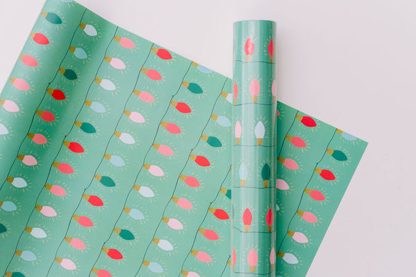 Gray Enchanted Holly Gift Wrap – Good Juju Ink