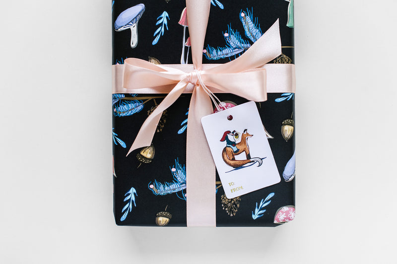 Gnome and Fox Gift Tag Set