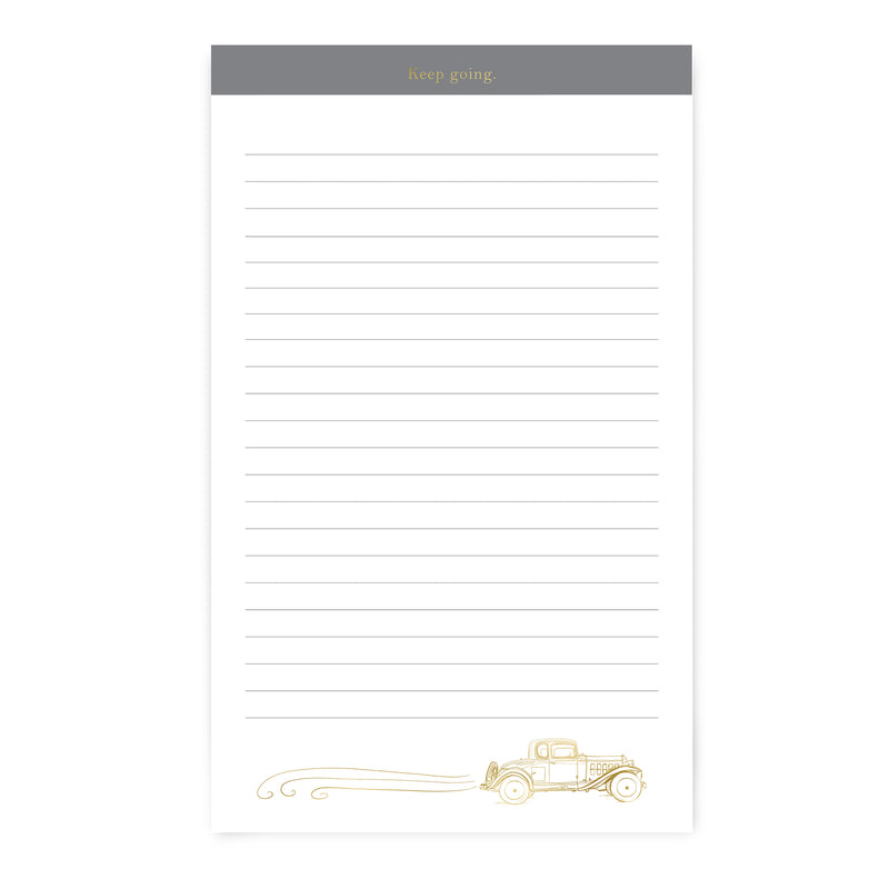 Keep Going Large Notepad - Gray