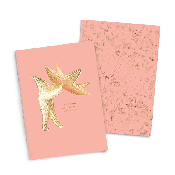 Dancing Sea Stars Notebook Duo