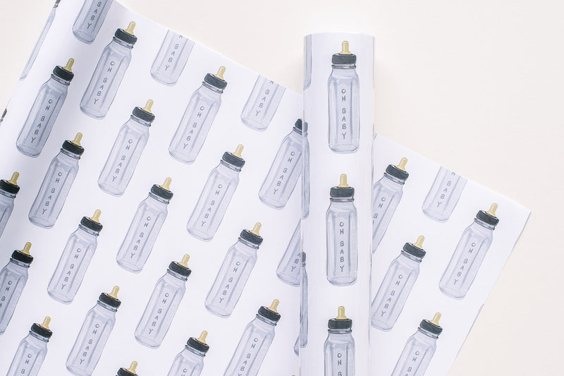 Oh Baby Bottle Gift Wrap