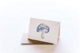 Periwinkle Mushroom Stationery