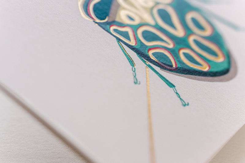 Teal Beetle Stationery