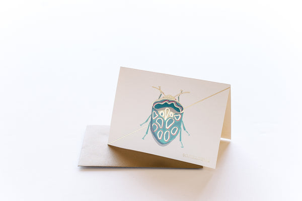 Teal Beetle Stationery