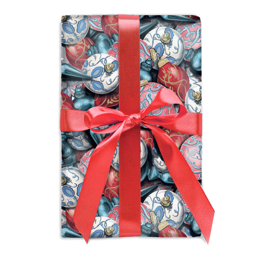 Gray Enchanted Holly Gift Wrap – Good Juju Ink