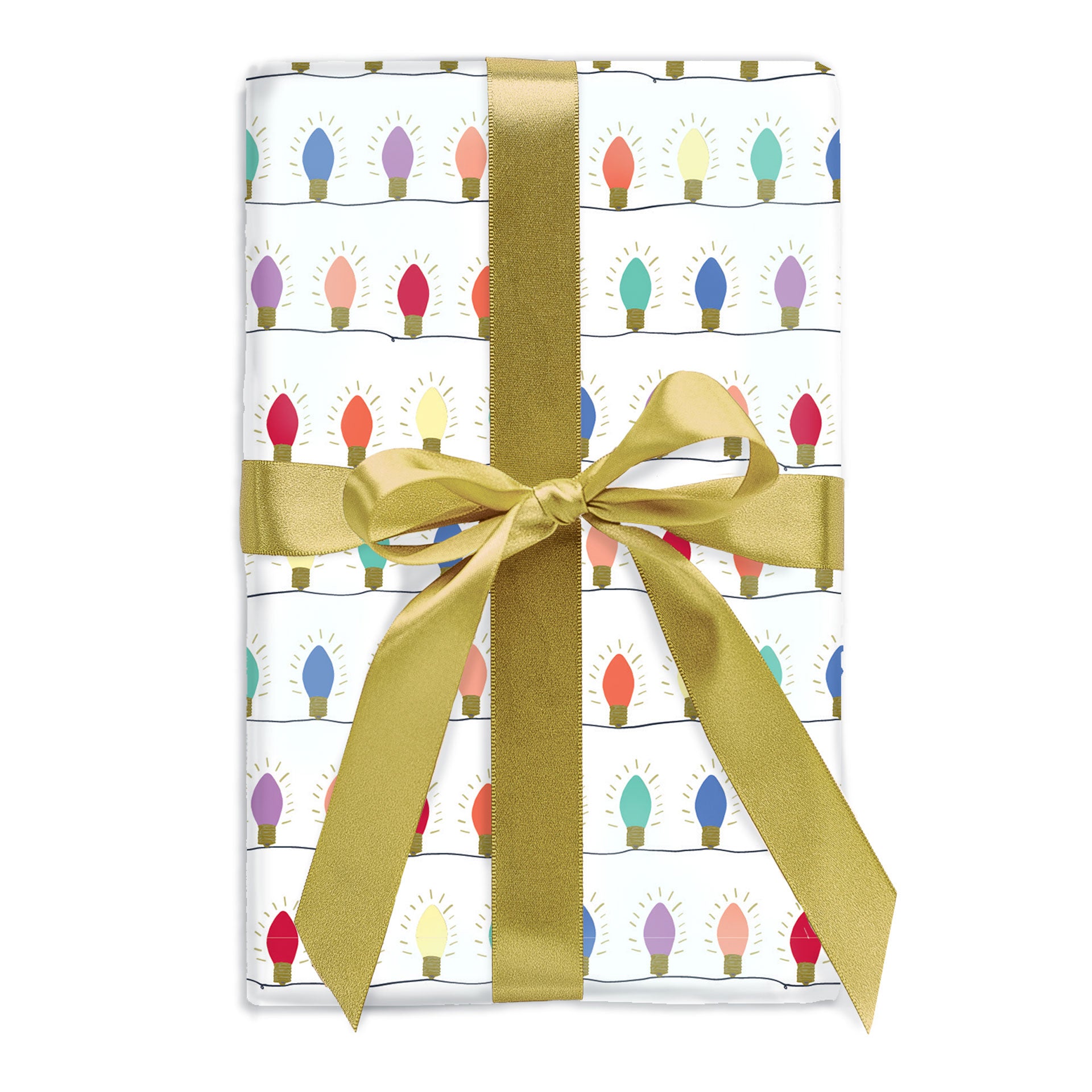 Rainbow String Lights Gift Wrap – Good Juju Ink