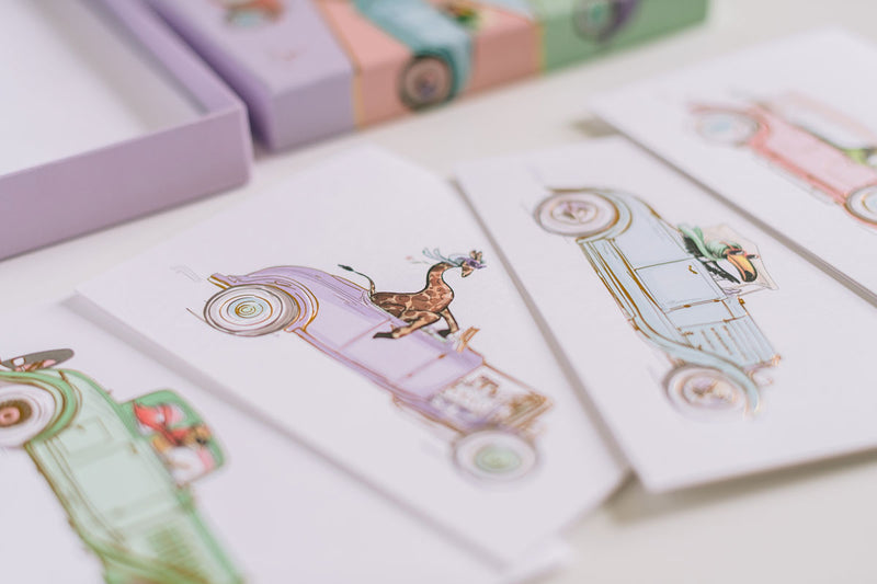 Classic Cars Stationery Set